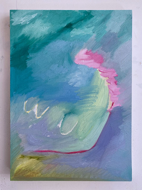 Surfing Reason, Acrylic on canvas, 2019
